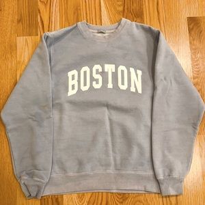 cute vintage boston crew neck